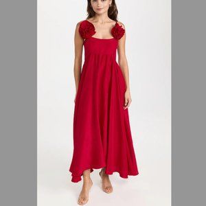 Azeeza Raleigh Dress - Cherry - Size XS